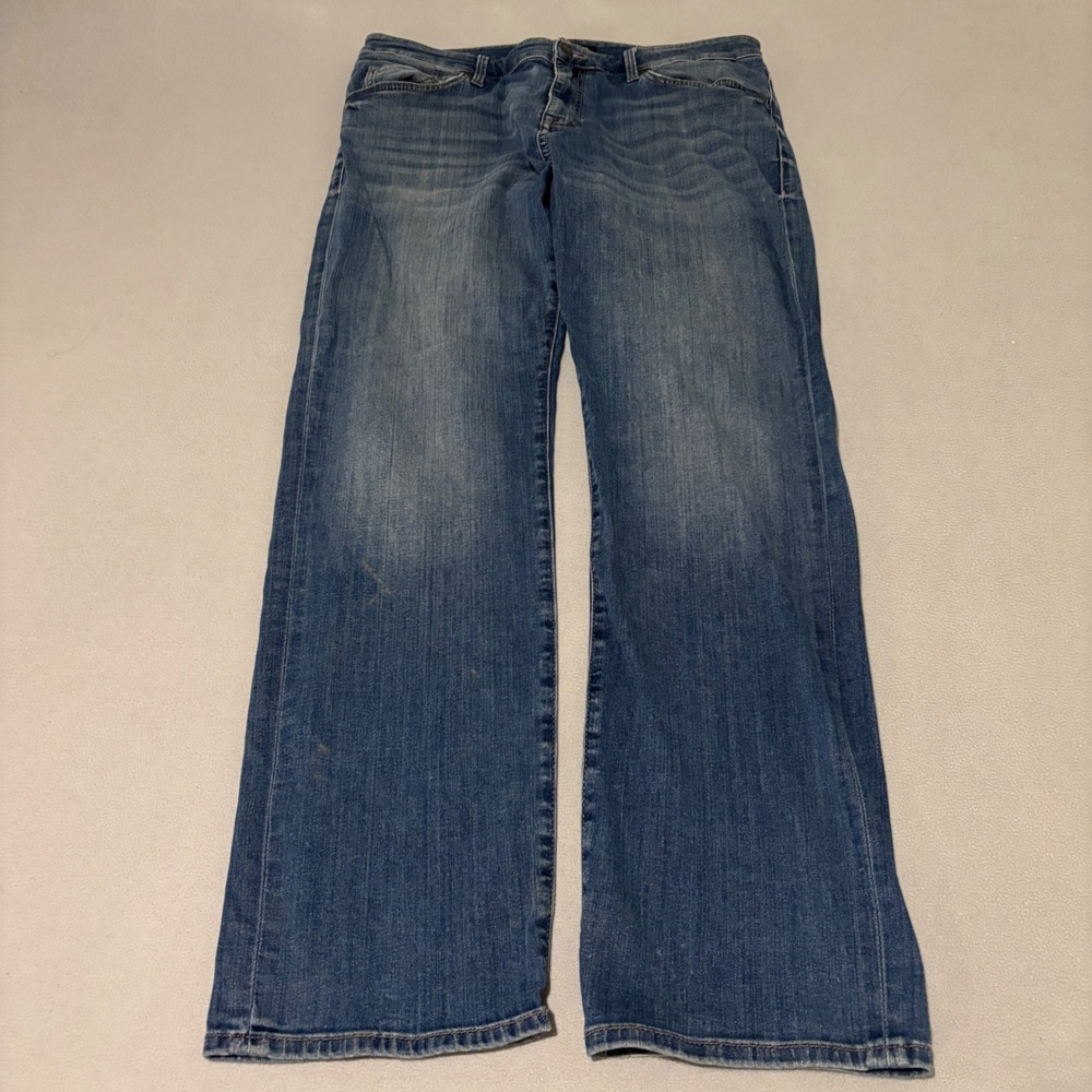 Mavi Matt Relaxed Straight Leg Mens Jeans Blue Medium Wash 36x34 Minimalist